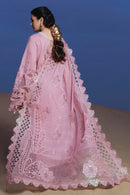 NUREH-3PC LAWN SEQUIN CHIKANKAARI EMBROIDERED SHIRT WITH KHADDI NET EMBROIDERED DUPATTA AND TROUSER-BIC-4800