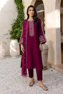 BATIK-3PC LAWN EMBROIDERED SHIRT WITH BAMBER CHIFFON EMBROIDERED DUPATTA AND TROUSER-BIC-3611