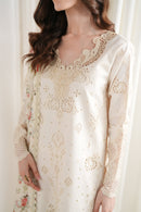 ZAIB-3PC LAWN CHIKAN EMBROIDERED SHIRT WITH SILK PRINTED DUPATTA AND TROUSER-BIC-4902