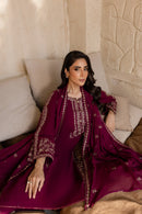 BATIK-3PC LAWN EMBROIDERED SHIRT WITH BAMBER CHIFFON EMBROIDERED DUPATTA AND TROUSER-BIC-3611