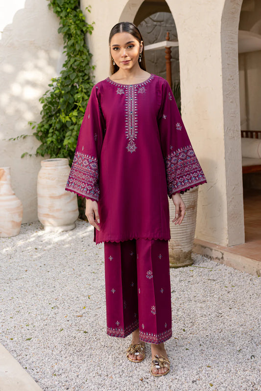 BATIK-2PC DHANAK SEQUENCE EMBROIDERED SHIRT WITH SEQUIN EMB TROUSER-BIC-116
