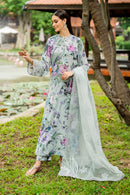 BAROQUE-3PC LAWN DIGITAL PRINTED SHIRT WITH ORGANZA EMB DUPATTA AND PRINTED TROUSER-BIC-010