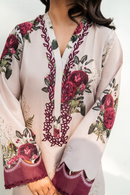IZNIK-3PC KARANDI PRINTED SHIRT WITH KARANDI PRINTED DUPATTA AND TROUSER-BIC-2572