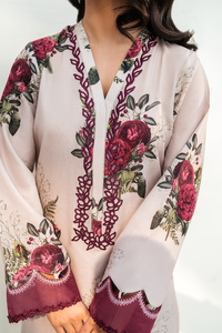 IZNIK-3PC KARANDI PRINTED SHIRT WITH KARANDI PRINTED DUPATTA AND TROUSER-BIC-2572