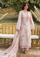 ELAF-3PC DHANAK EMBROIDERED SHIRT WITH DHANAK EMBROIDERED SHAWL AND TROUSER-BIC-5255
