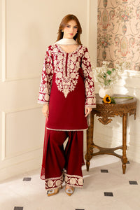 JAZMIN-3PC LAWN EMBROIDERED SHIRT WITH CHIFFON TYE & DYE DUPATTA AND TROUSER -BIC-4656