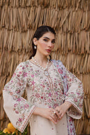 BATIK-3PC DHANAK EMBROIDERED SHIRT WITH WOOL PRINTED SHAWL AND EMB TROUSER -BIC-5040