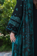 BATIK-3PC KHADDAR EMBROIDERED SHIRT WITH COURTRAI PRINTED SHAWL AND TROUSER-BIC-4391