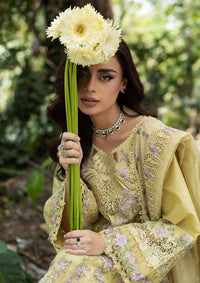 ELAF-3PC LAWN EMBROIDERED SHIRT WITH SILK PRINTED EMB DUPATTA AND TROUSER-BIC-4912