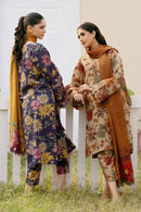 BAROQUE-3PC KHADDAR PRINTED SHIRT WITH KHADDAR PRINT DUPATTA AND PRINT TROUSER-BIC-2630