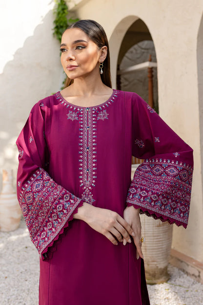 BATIK-2PC DHANAK SEQUENCE EMBROIDERED SHIRT WITH SEQUIN EMB TROUSER-BIC-116
