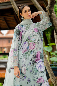 BAROQUE-3PC LAWN DIGITAL PRINTED SHIRT WITH ORGANZA EMB DUPATTA AND PRINTED TROUSER-BIC-010