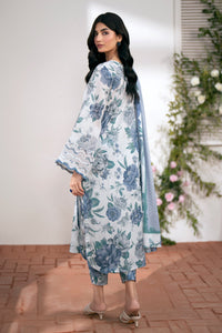 BAROUQE-3PC KARANDI PRINTED SHIRT WITH KARANDI PRINTED DUPATTA AND TROUSER-BIC-2574