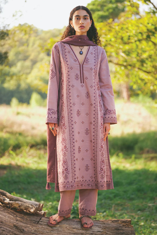 MARIA B - 3PC LAWN EMBROIDERED SHIRT WITH LAWN EMBROIDERED DUPATTA AND TROUSER-BIC-3517