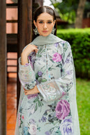 BAROQUE-3PC LAWN DIGITAL PRINTED SHIRT WITH ORGANZA EMB DUPATTA AND PRINTED TROUSER-BIC-010