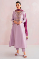 JAZMIN - 3PC LAWN EMBROIDERED SHIRT WITH MONARK PRINTED DUPATTA AND TROUSER-BIC-3735