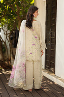 IZNIK-3PC LAWN EMB PRINTED SHIRT WITH SILK PRINTED DUPATTA & PRINTED TROUSER-BIC-044