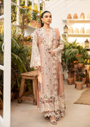 ELAF-3PC LAWN CHIKAN EMBROIDERED SHIRT WITH KHADDI NET EMBROIDERED DUPATTA AND TROUSER-BIC-4767