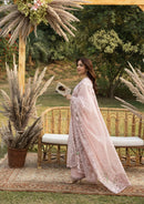 ELAF-3PC DHANAK EMBROIDERED SHIRT WITH DHANAK EMBROIDERED SHAWL AND TROUSER-BIC-5255