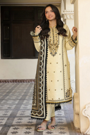 ASIM JOFA - 3PC LAWN EMBROIDERED SHIRT WITH MONARK PRINTED DUPATTA AND TROUSER -BIC-3728