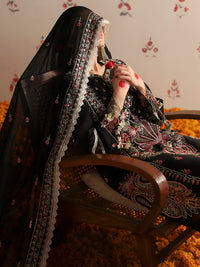 MAHNUR-3PC LAWN HEAVY EMBROIDERED SHIRT WITH CHIFFON EMB DUPATTA AND TROUSER -BIC-4690