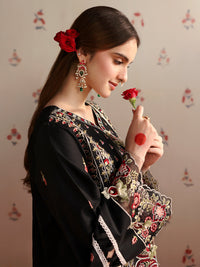 MAHNUR-3PC LAWN HEAVY EMBROIDERED SHIRT WITH CHIFFON EMB DUPATTA AND TROUSER -BIC-4690