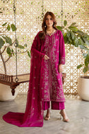 BATIK-3PIECE DHANAK SEQUINS EMBROIDERED SHIRT WITH CHIFFON EMBROIDERED DUPATTA AND TROUSER-BIC-5076