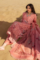 RANG RASIYA-3PC LAWN CHIKANKARI EMBROIDERED SHIRT WITH KHAADI NET EMBROIDERED DUPATTA AND TROUSER -BIC-4775