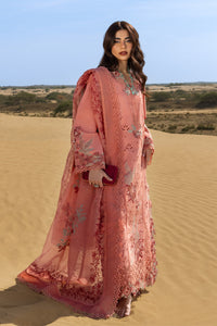 RANG RASIYA-3PC LAWN CHIKANKARI EMBROIDERED SHIRT WITH KHAADI NET EMBROIDERED DUPATTA AND TROUSER -BIC-4775