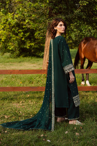 BATIK-3PC DHANAK EMBROIDERED SHIRT WITH CHIFFON EMBROIDERED DUPATTA AND EMB TROUSER -BIC-5181