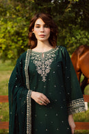 BATIK-3PC DHANAK EMBROIDERED SHIRT WITH CHIFFON EMBROIDERED DUPATTA AND EMB TROUSER -BIC-5181