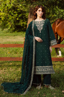 BATIK-3PC DHANAK EMBROIDERED SHIRT WITH CHIFFON EMBROIDERED DUPATTA AND EMB TROUSER -BIC-5181