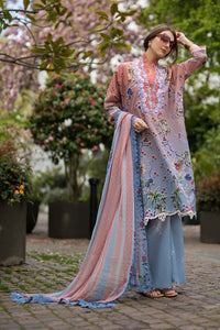 SOBIA NAZIR-3PC KARANDI PRINTED EMBROIDERED SHIRT WITH KARANDI PRINTED DUPATTA AND TROUSER-BIC-2565