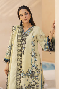 BRANDSINN-3PC KARANDI PRINTED EMBROIDERED SHIRT WITH KARANDI PRINTED EMB SHAWL & PRINTED TROUSER-BIC-0127