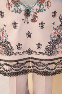 BRANDSINN-3PC KARANDI PRINTED EMBROIDERED SHIRT WITH KARANDI PRINTED EMB SHAWL & PRINTED TROUSER-BIC-0128
