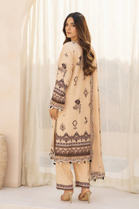 BRANDSINN-3PC KARANDI PRINTED EMBROIDERED SHIRT WITH KARANDI PRINTED EMB SHAWL & PRINTED TROUSER-BIC-0132