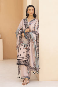 BRANDSINN-3PC KARANDI PRINTED EMBROIDERED SHIRT WITH KARANDI PRINTED EMB SHAWL & PRINTED TROUSER-BIC-0128