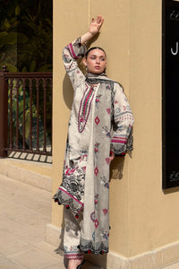 BRANDSINN-3PC KARANDI PRINTED EMBROIDERED SHIRT WITH KARANDI PRINTED EMB SHAWL & PRINTED TROUSER-BIC-0122