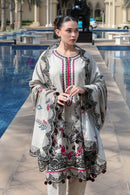 BRANDSINN-3PC KARANDI PRINTED EMBROIDERED SHIRT WITH KARANDI PRINTED EMB SHAWL & PRINTED TROUSER-BIC-0125