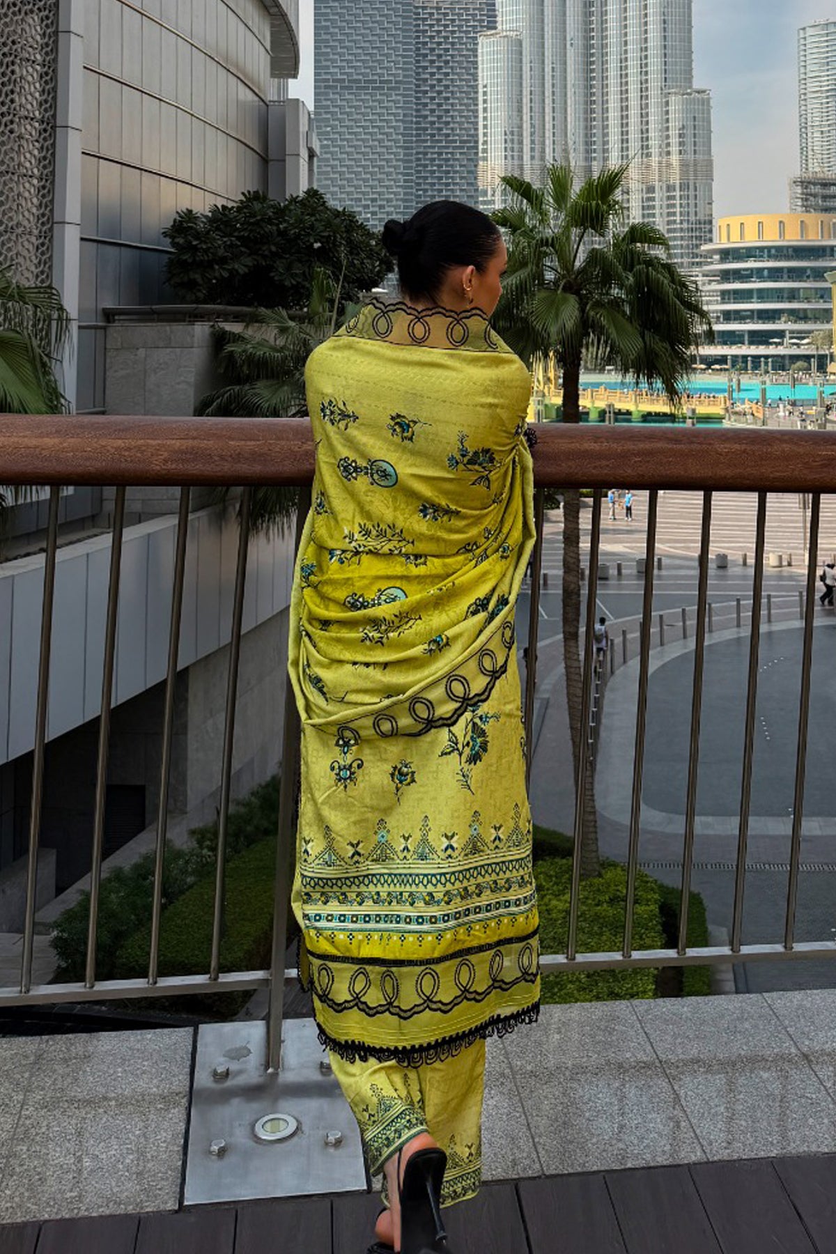 BRANDSINN-3PC KARANDI PRINTED EMBROIDERED SHIRT WITH KARANDI PRINTED EMB SHAWL & PRINTED TROUSER-BIC-0123