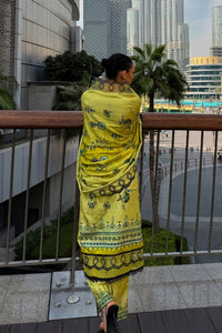 BRANDSINN-3PC KARANDI PRINTED EMBROIDERED SHIRT WITH KARANDI PRINTED EMB SHAWL & PRINTED TROUSER-BIC-0123