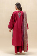 SAPPHIRE-3PC LAWN EMBROIDERED SHIRT WITH CHIFFON PRINTED DUPATTA AND TROUSER-BIC-4627