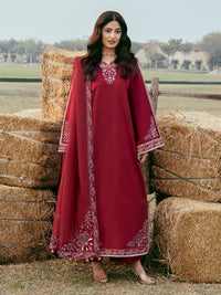 IZEL-3PC LAWN EMBROIDERED SHIRT WITH KHADDI NET EMBROIDERED DUPATTA AND TROUSER-BIC-4818