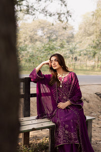 BATIK-3PC LAWN EMBROIDERED SHIRT WITH CHIFFON EMBROIDERED DUPATTA AND TROUSER-BIC-4834