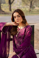 BATIK-3PC LAWN EMBROIDERED SHIRT WITH CHIFFON EMBROIDERED DUPATTA AND TROUSER-BIC-4834