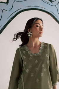 BATIK-2PIECE DHANAK EMBROIDERED SHIRT WITH DHANAK EMB TROUSER-BIC-15007