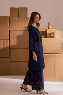 BATIK-2PIECE LAWN SEQUIN & CHIKAN EMB NECKLINE WITH SEQUIN EMB TROUSER-BIC-245