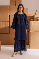 BATIK-2PIECE LAWN SEQUIN & CHIKAN EMB NECKLINE WITH SEQUIN EMB TROUSER-BIC-245