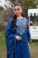 BATIK- 3PC LAWN EMBROIDERED SHIRT WITH CHIFFON EMBROIDERED DUPATTA AND EMB TROUSER-BIC-4812