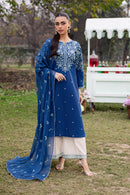 BATIK- 3PC LAWN EMBROIDERED SHIRT WITH CHIFFON EMBROIDERED DUPATTA AND EMB TROUSER-BIC-4812